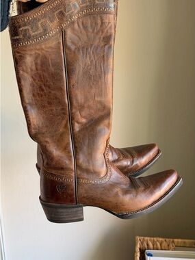 Ariat Brown Leather Western Cowboy Boots